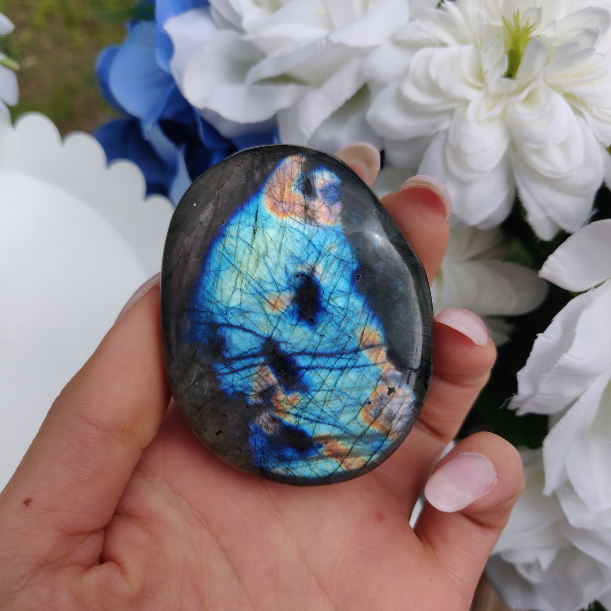 Labradorite Palm Stone (#37) - Simply Affinity