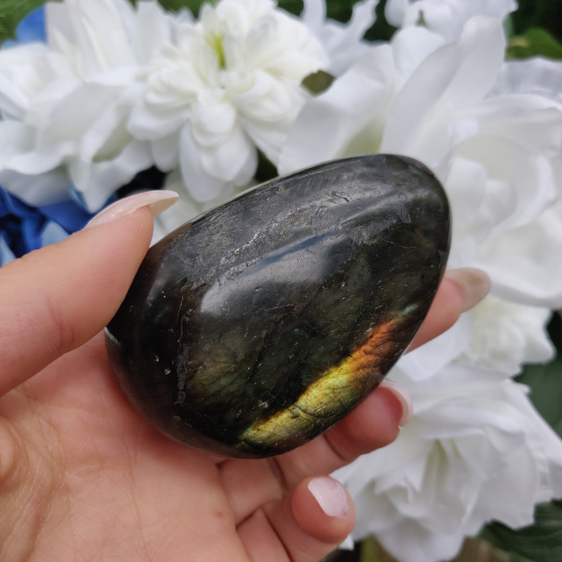 Labradorite Palm Stone (#58) - Simply Affinity