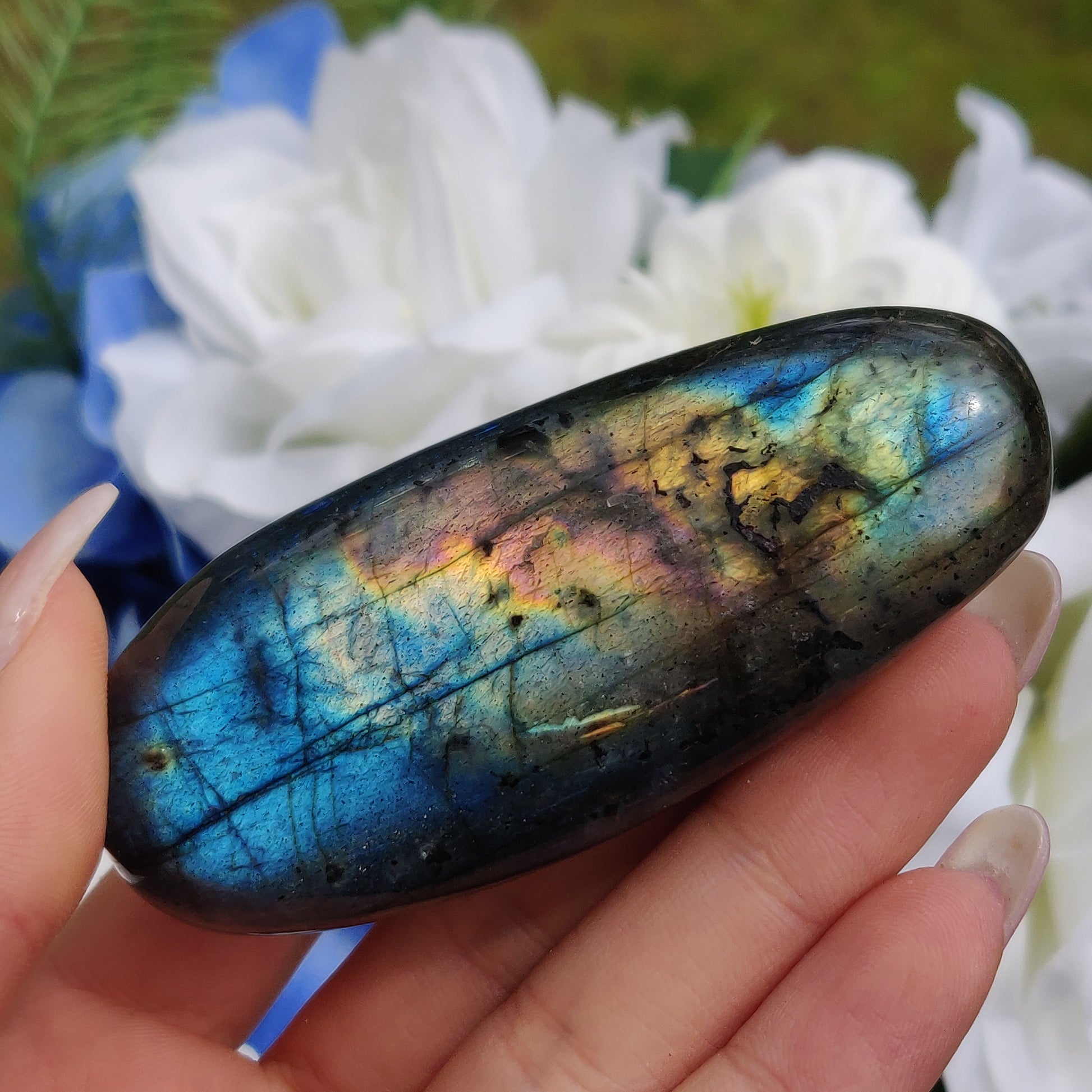 Labradorite Palm Stone (#15) - Simply Affinity