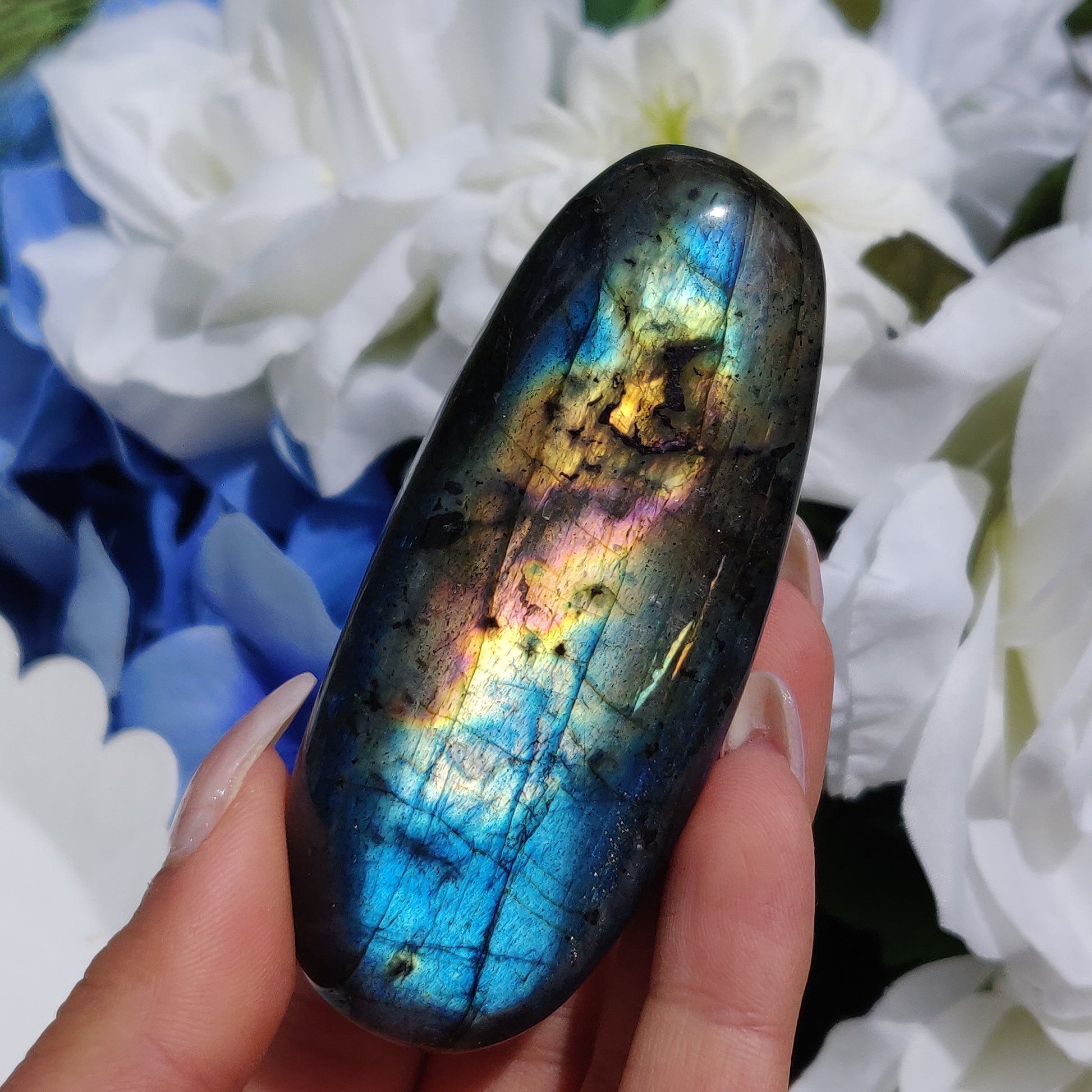 Labradorite Palm Stone (#15) - Simply Affinity