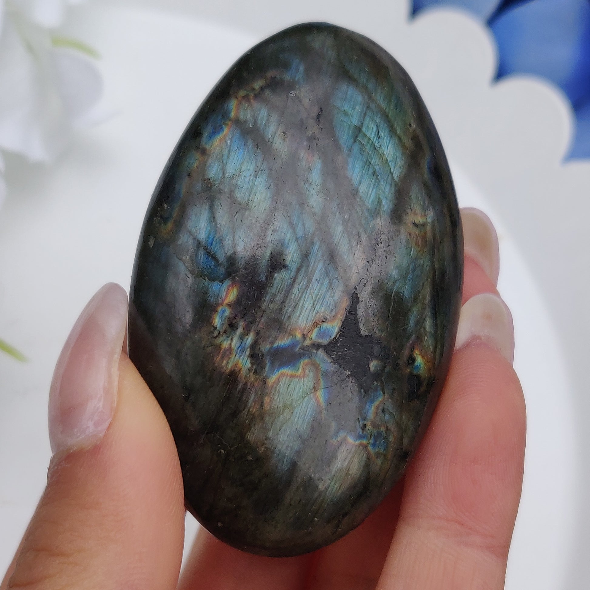 Labradorite Palm Stone (#223) - Simply Affinity