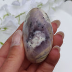 Purple Dendritic Opal  Palm Stone (#34)