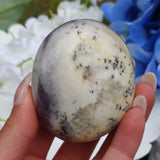Purple Dendritic Opal  Palm Stone (#18)