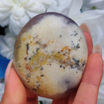 Purple Dendritic Opal  Palm Stone (#18)