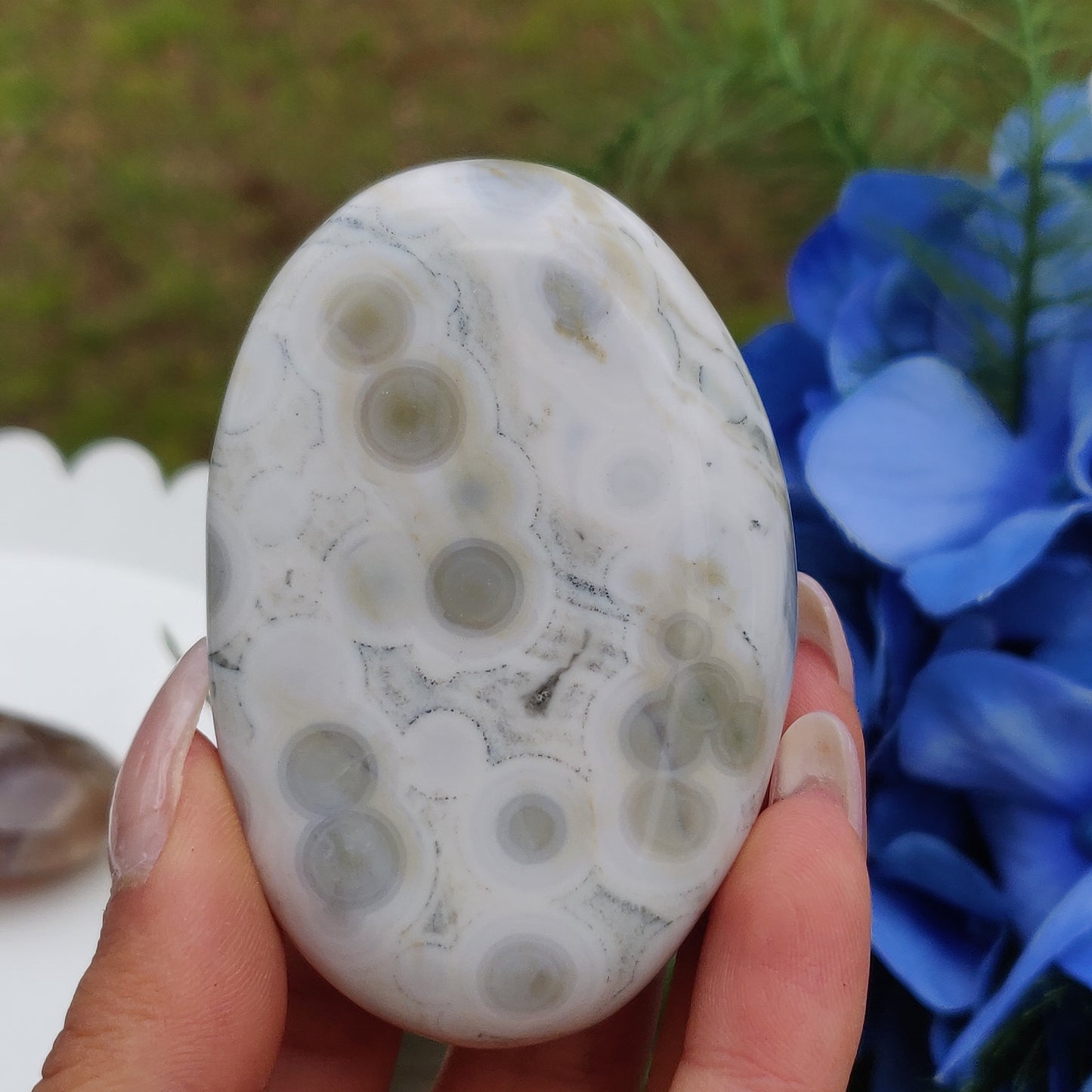 Ocean Jasper Palm Stone (#40)