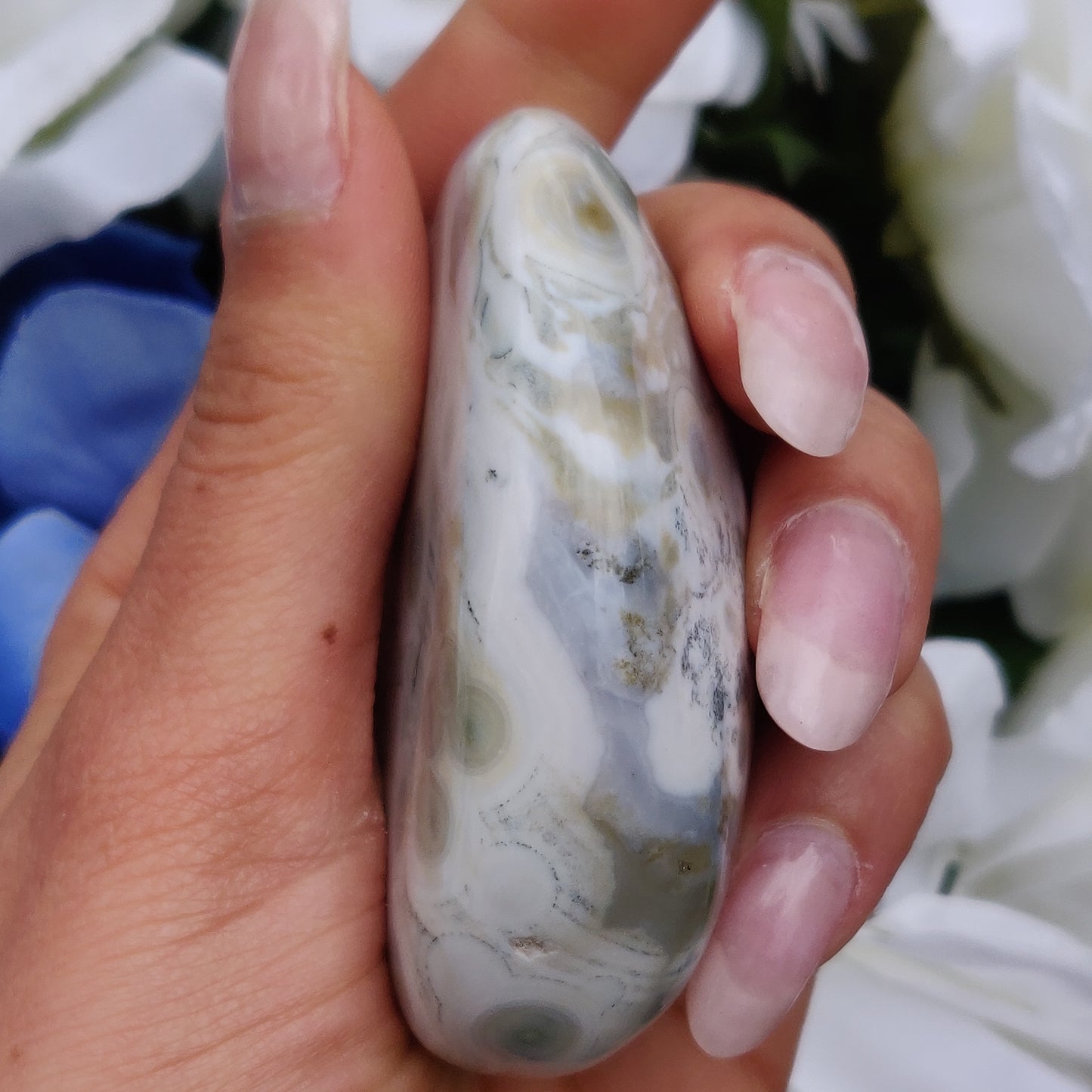 Ocean Jasper Palm Stone (#40)