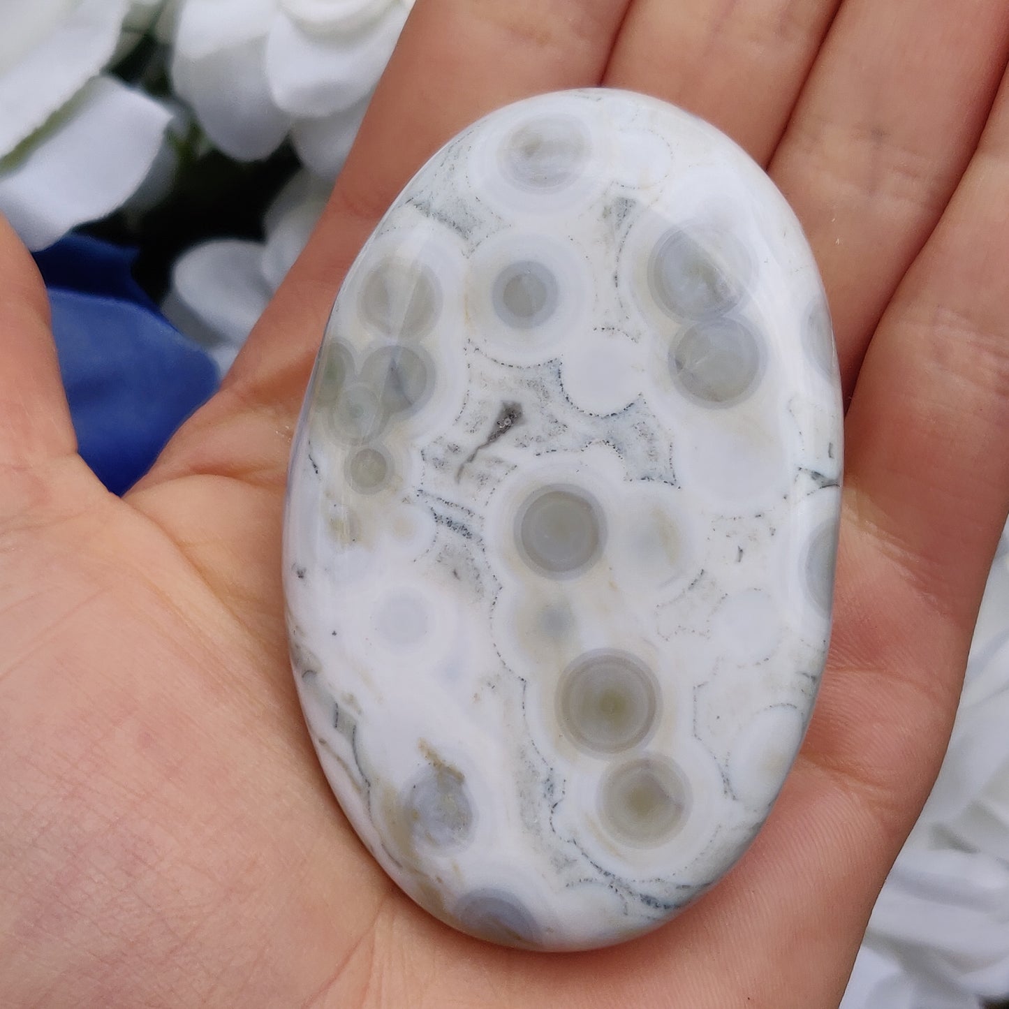 Ocean Jasper Palm Stone (#40)