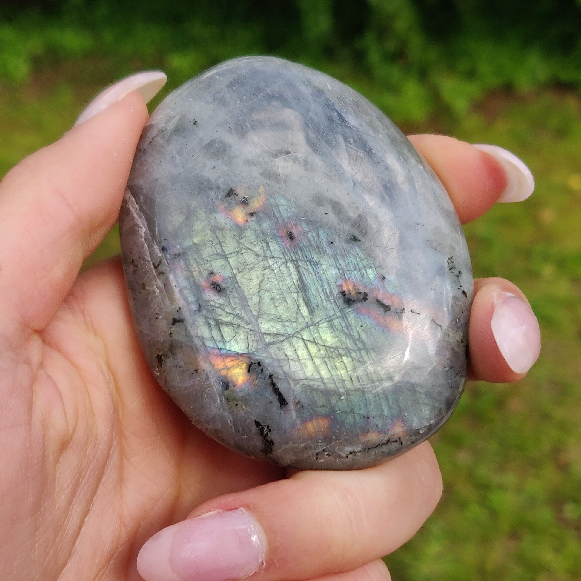 Labradorite Palm Stone (#228) - Simply Affinity