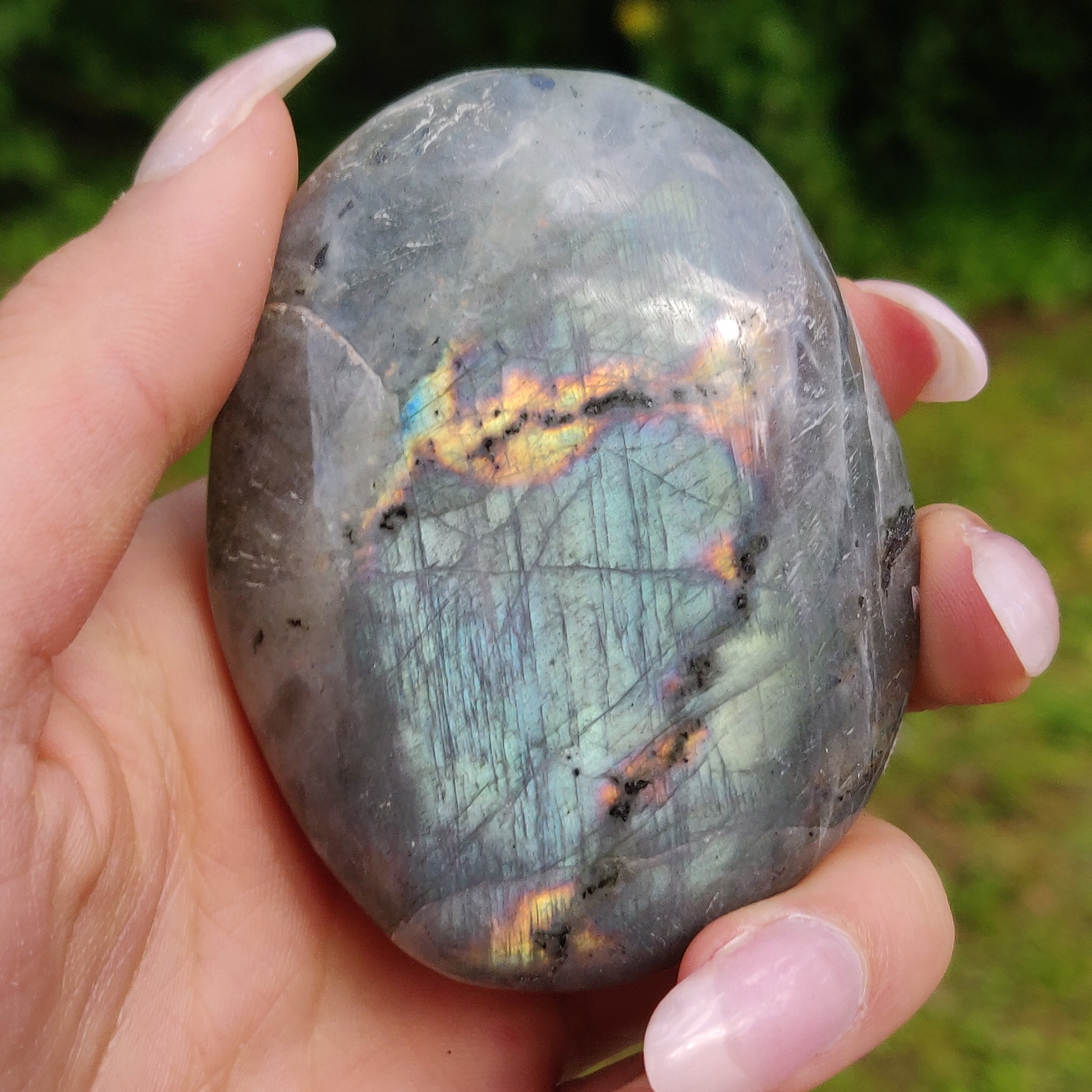Labradorite Palm Stone (#228) - Simply Affinity