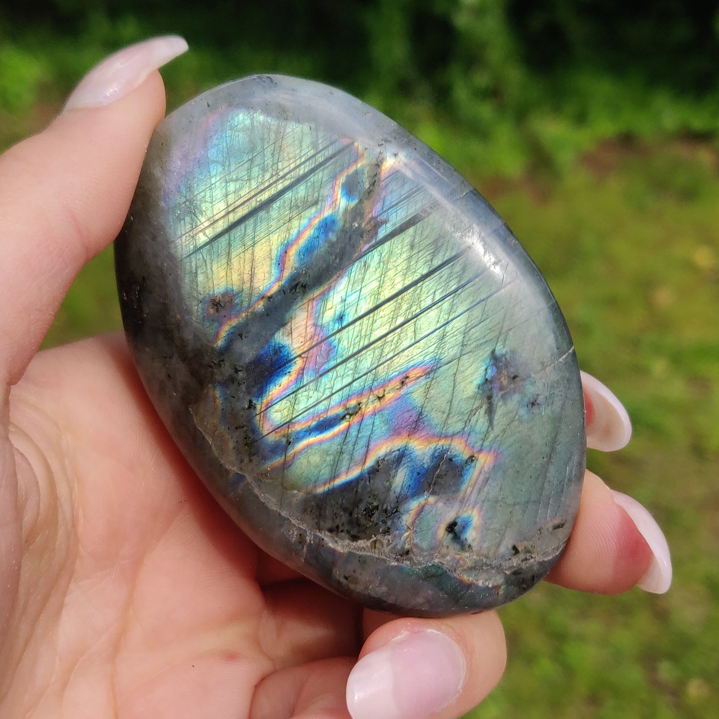 Labradorite Palm Stone (#229) - Simply Affinity