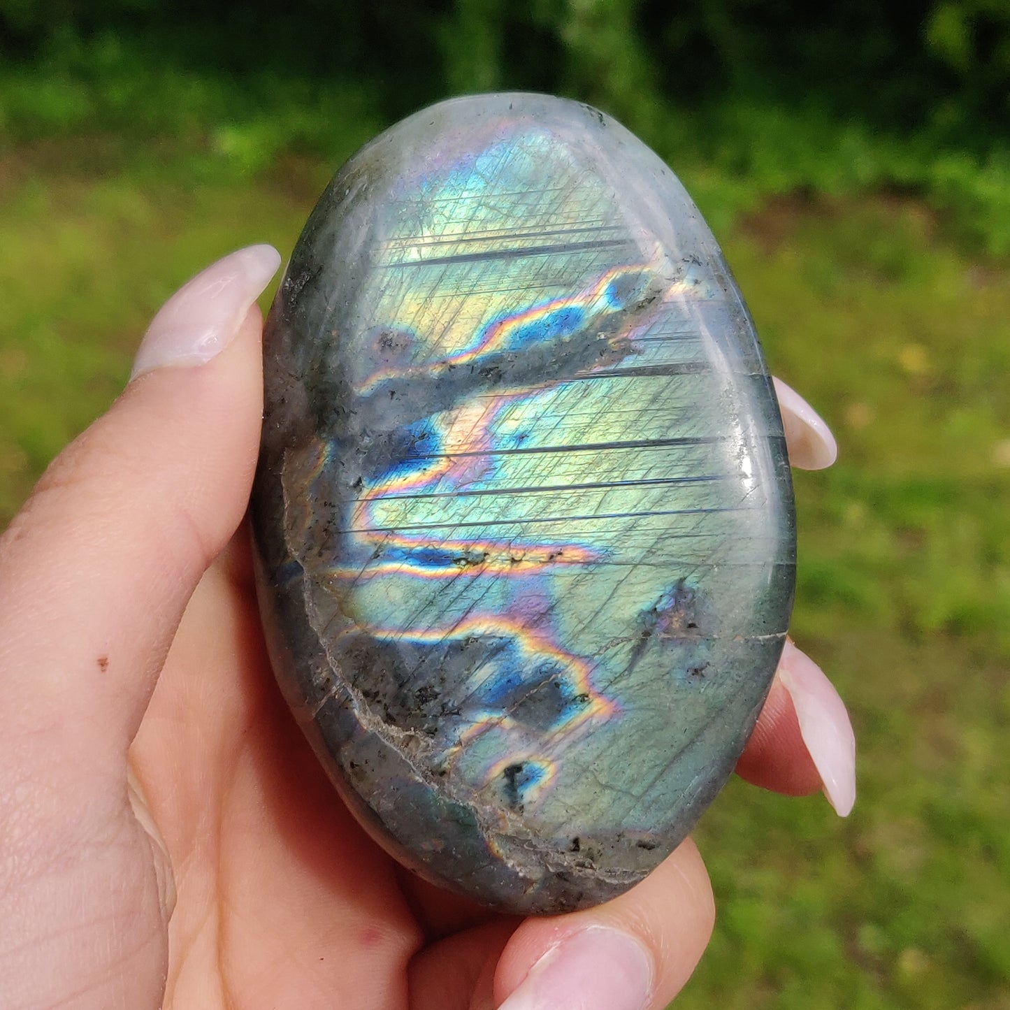 Labradorite Palm Stone (#229) - Simply Affinity
