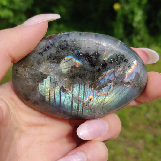Labradorite Palm Stone (#229) - Simply Affinity