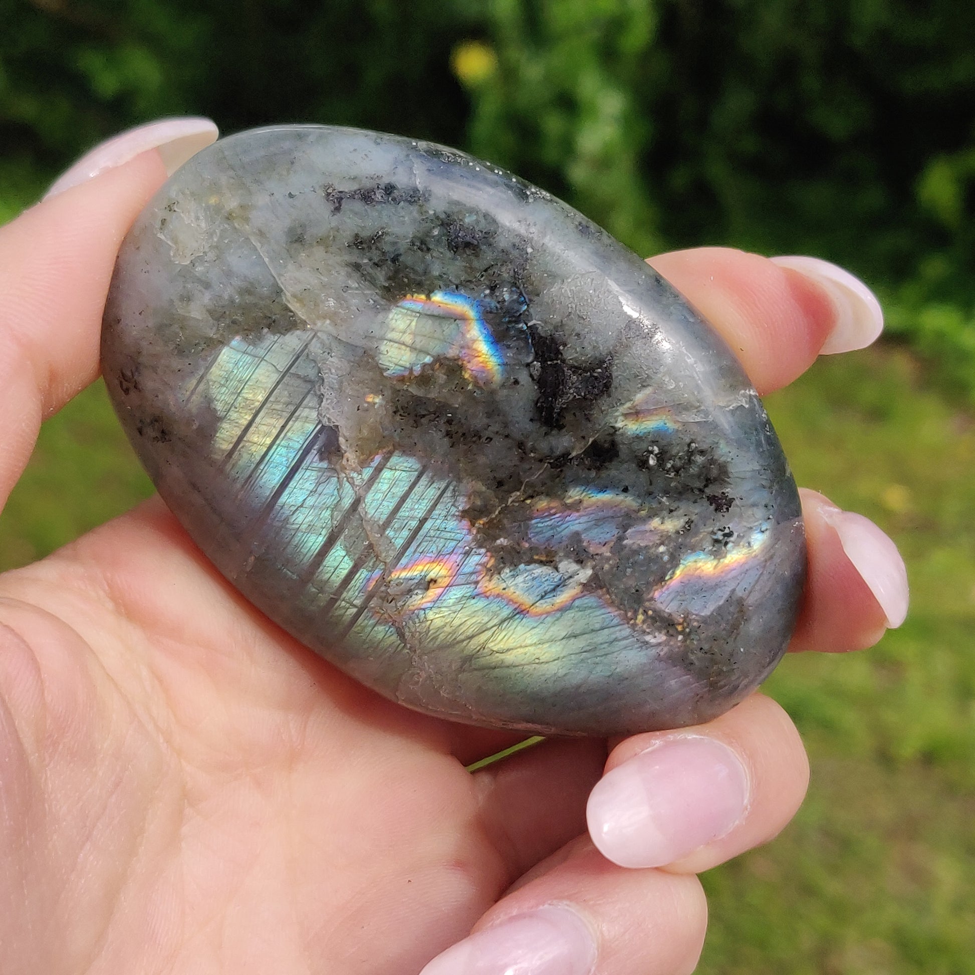 Labradorite Palm Stone (#229) - Simply Affinity