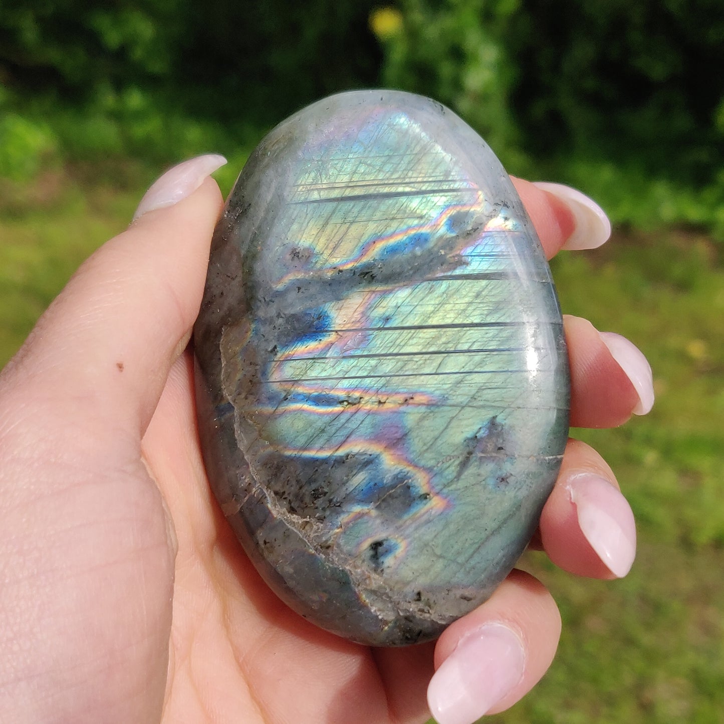Labradorite Palm Stone (#229) - Simply Affinity
