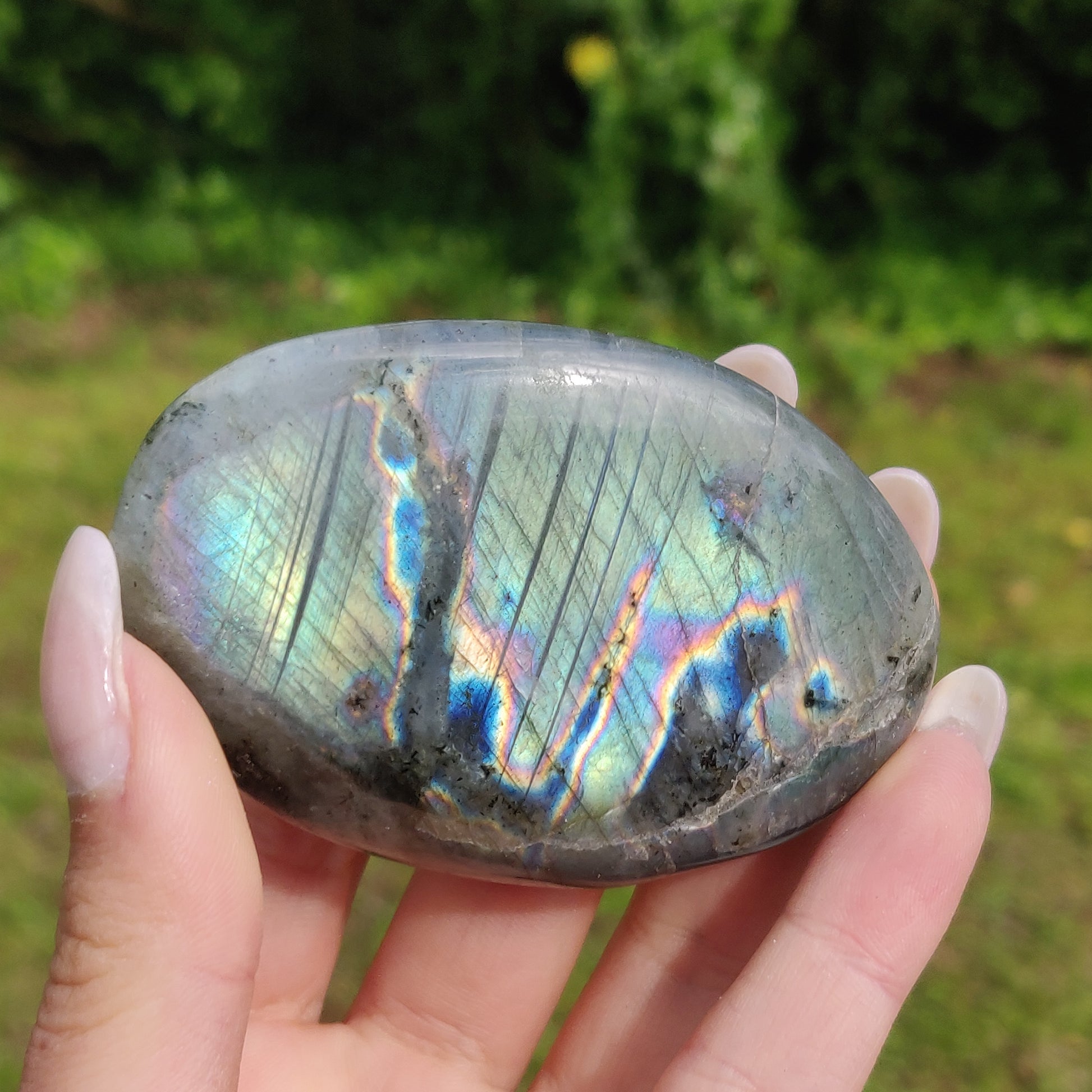 Labradorite Palm Stone (#229) - Simply Affinity