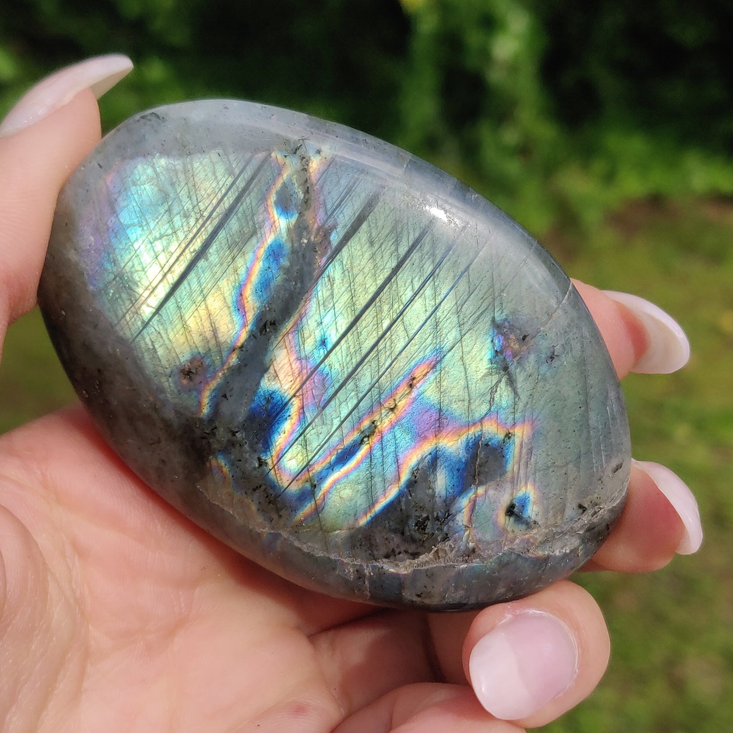 Labradorite Palm Stone (#229) - Simply Affinity