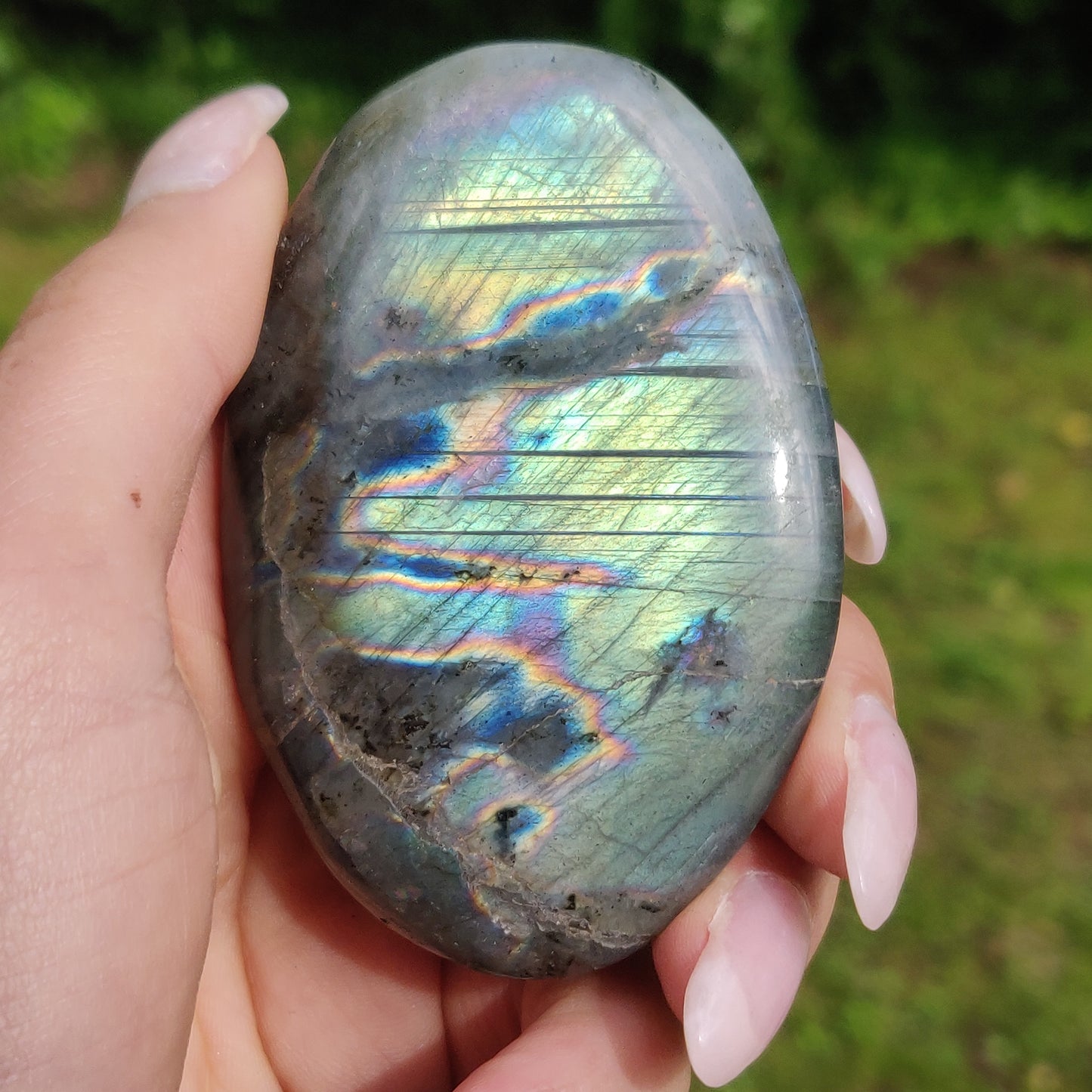 Labradorite Palm Stone (#229) - Simply Affinity
