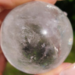 Clear Quartz Sphere with Rainbow Inclusions (#4)
