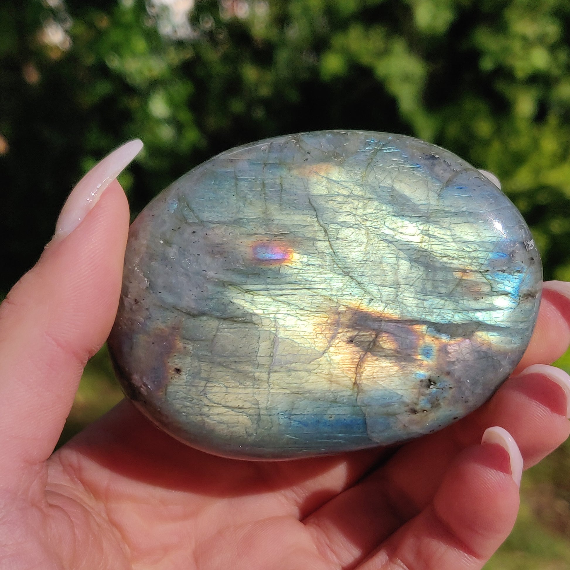 Labradorite Palm Stone (#227) - Simply Affinity