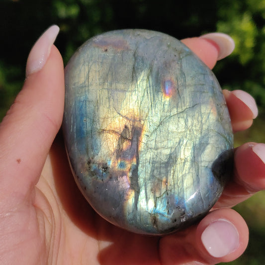 Labradorite Palm Stone (#227) - Simply Affinity