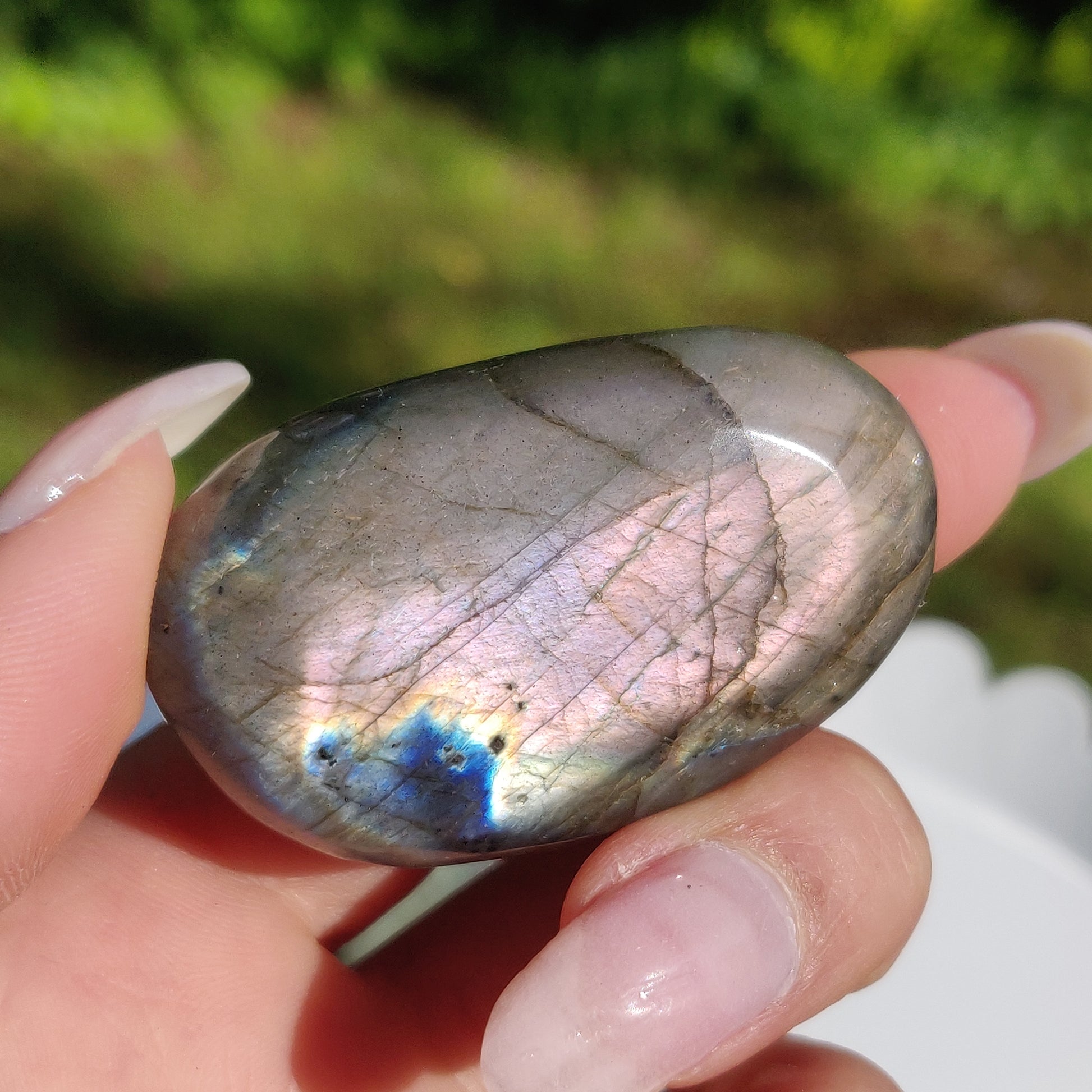 Labradorite Palm Stone (#231) - Simply Affinity