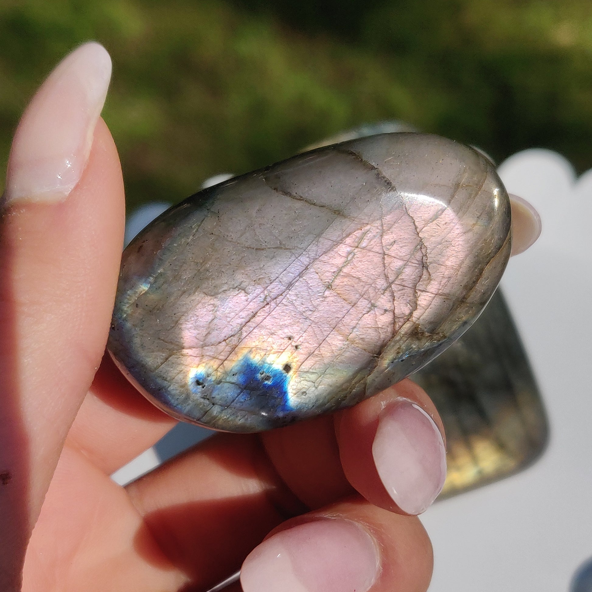 Labradorite Palm Stone (#231) - Simply Affinity