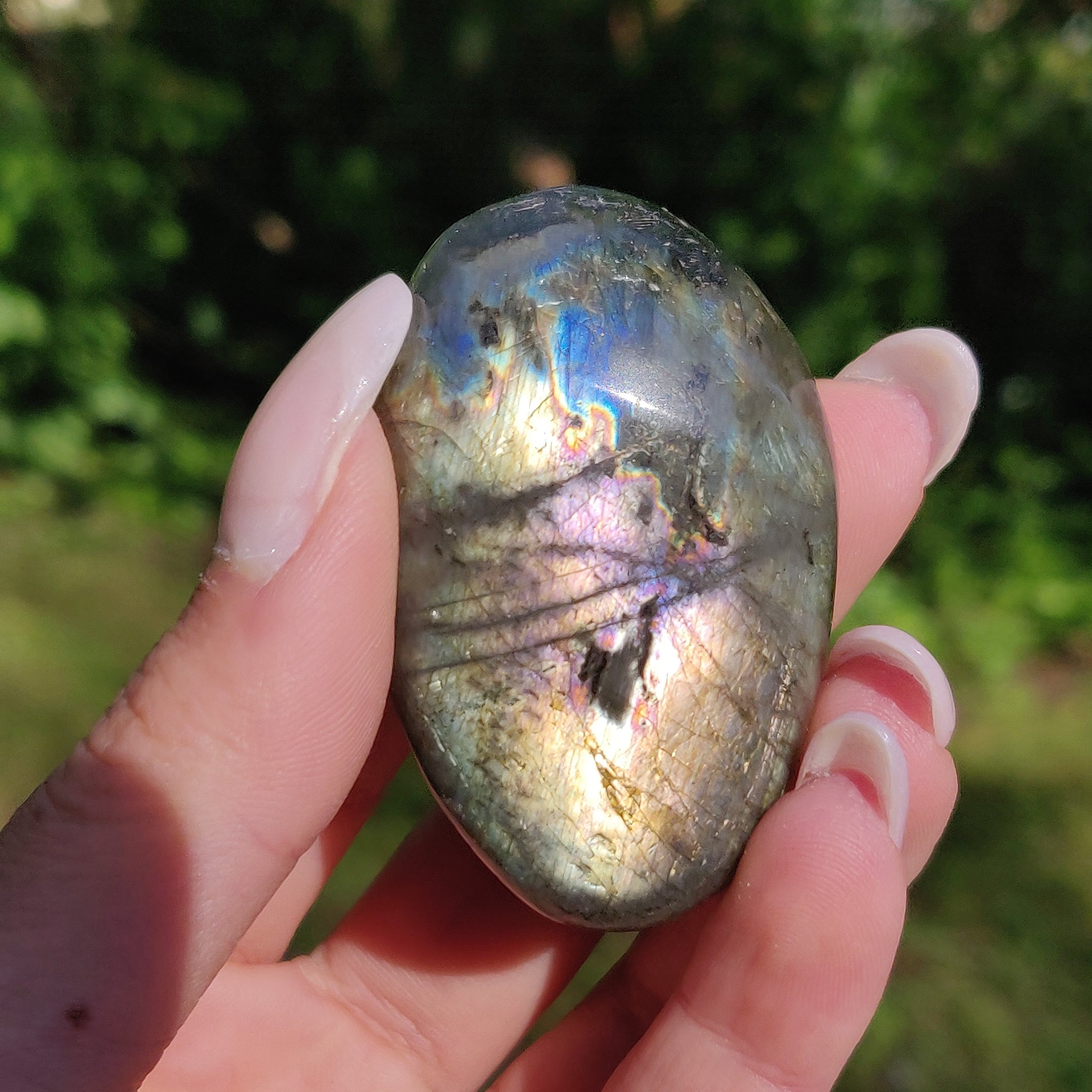 Labradorite Palm Stone (#226) - Simply Affinity