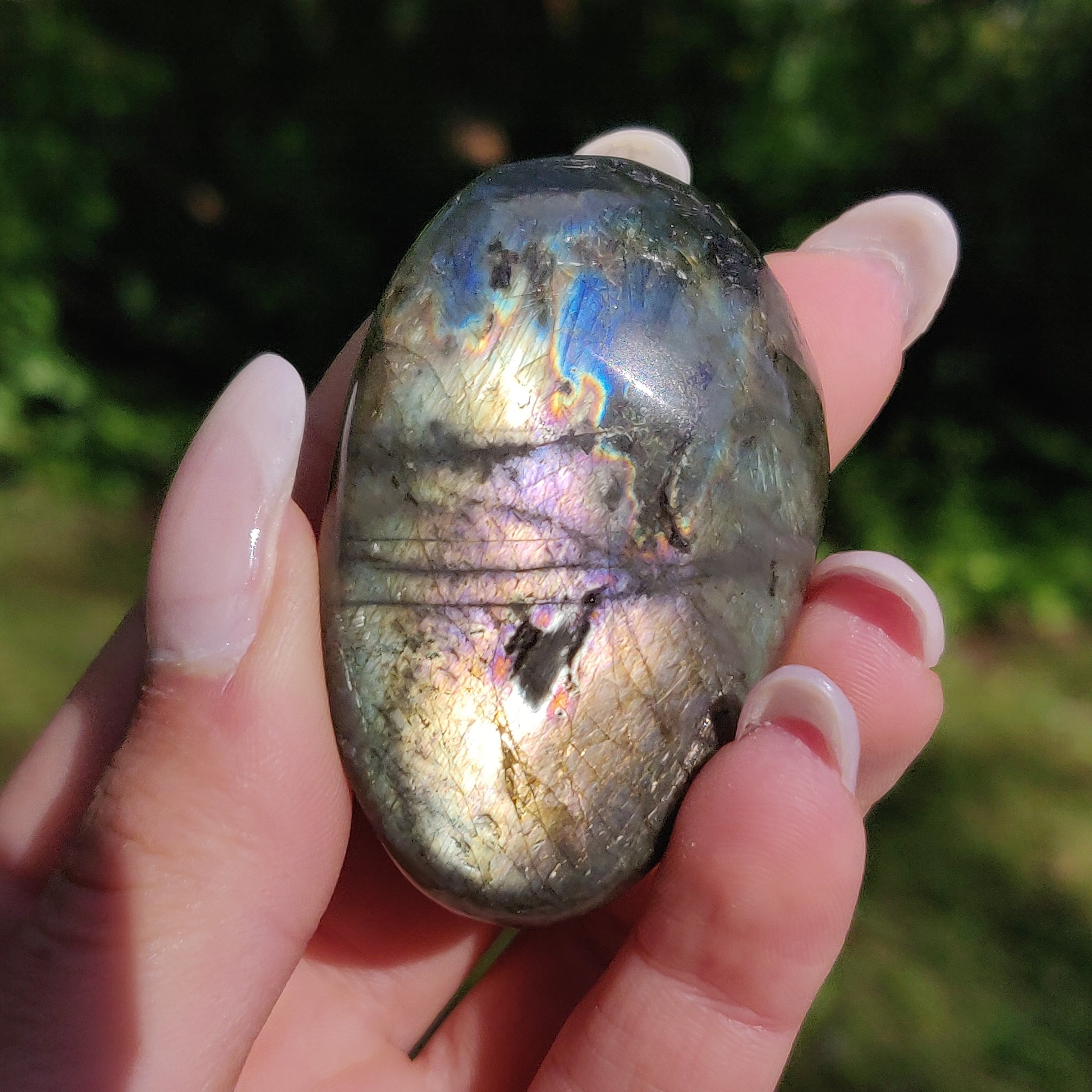 Labradorite Palm Stone (#226) - Simply Affinity
