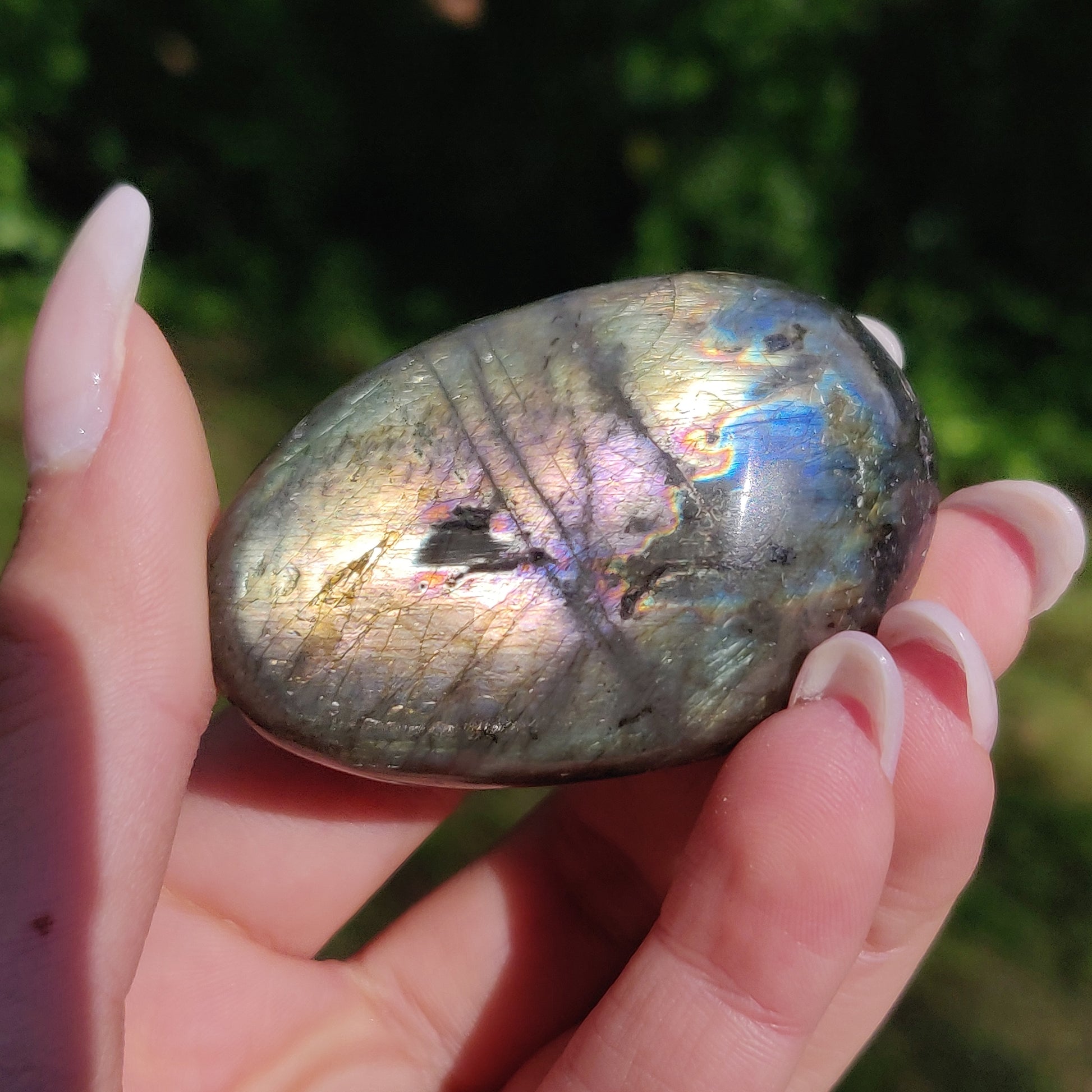 Labradorite Palm Stone (#226) - Simply Affinity