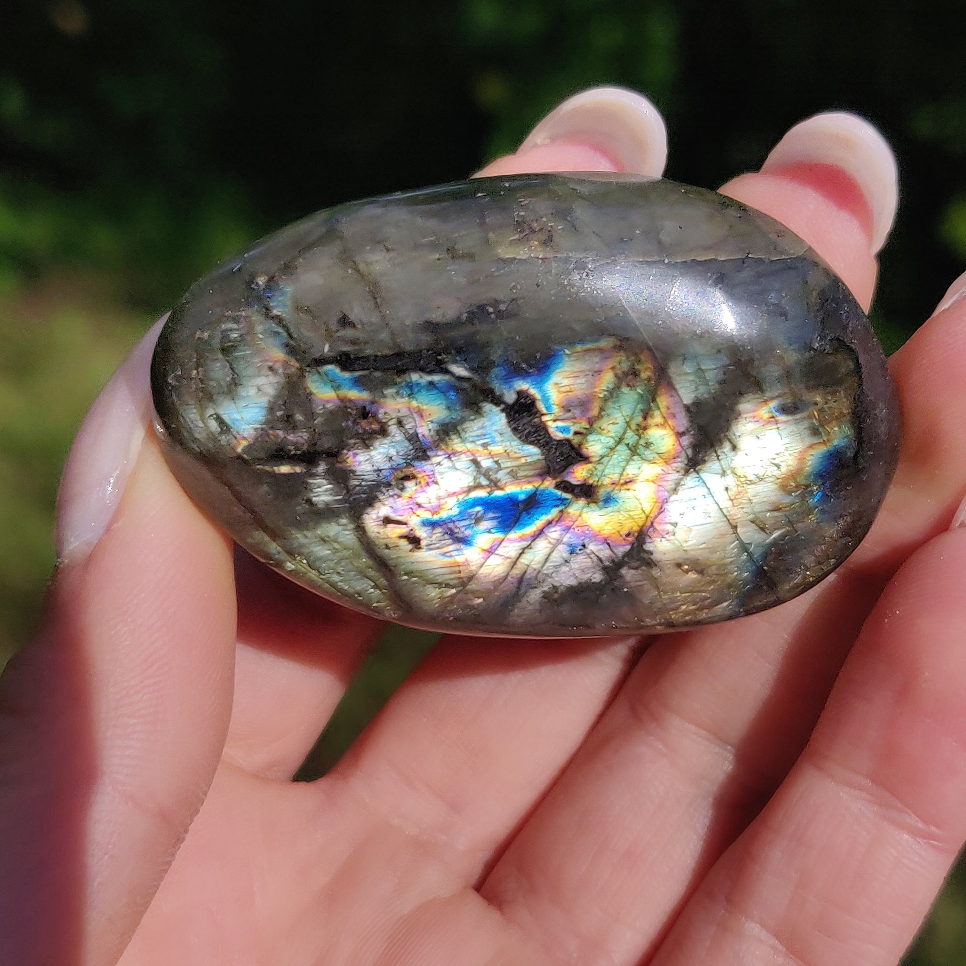 Labradorite Palm Stone (#226) - Simply Affinity