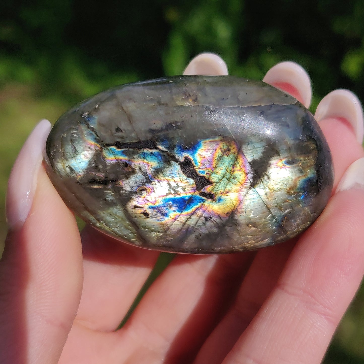 Labradorite Palm Stone (#226) - Simply Affinity