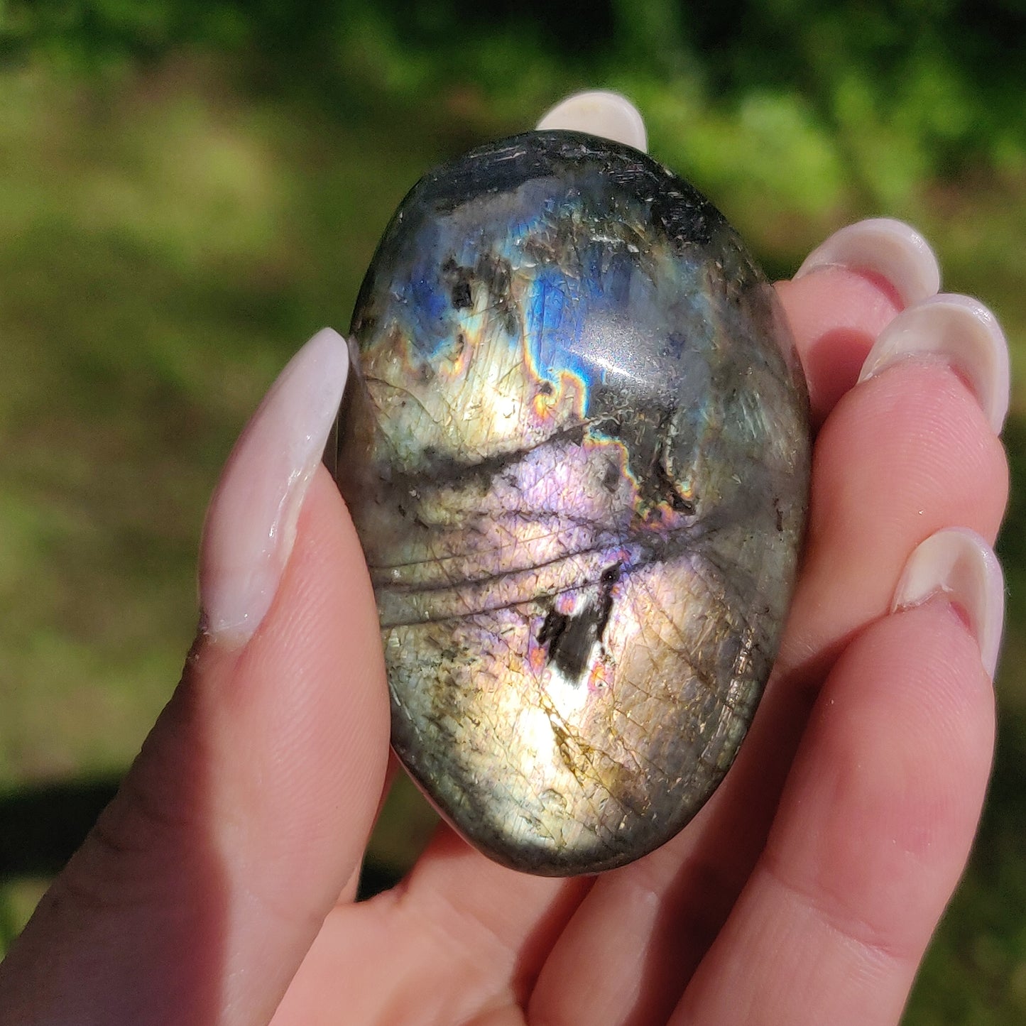Labradorite Palm Stone (#226) - Simply Affinity