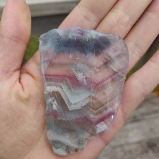 Fluorite Slab, Rainbow Fluorite Slab (#9)