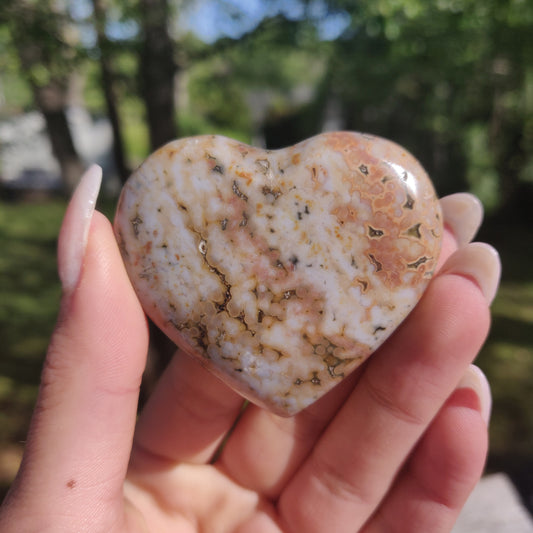Ocean Jasper Heart (#1)