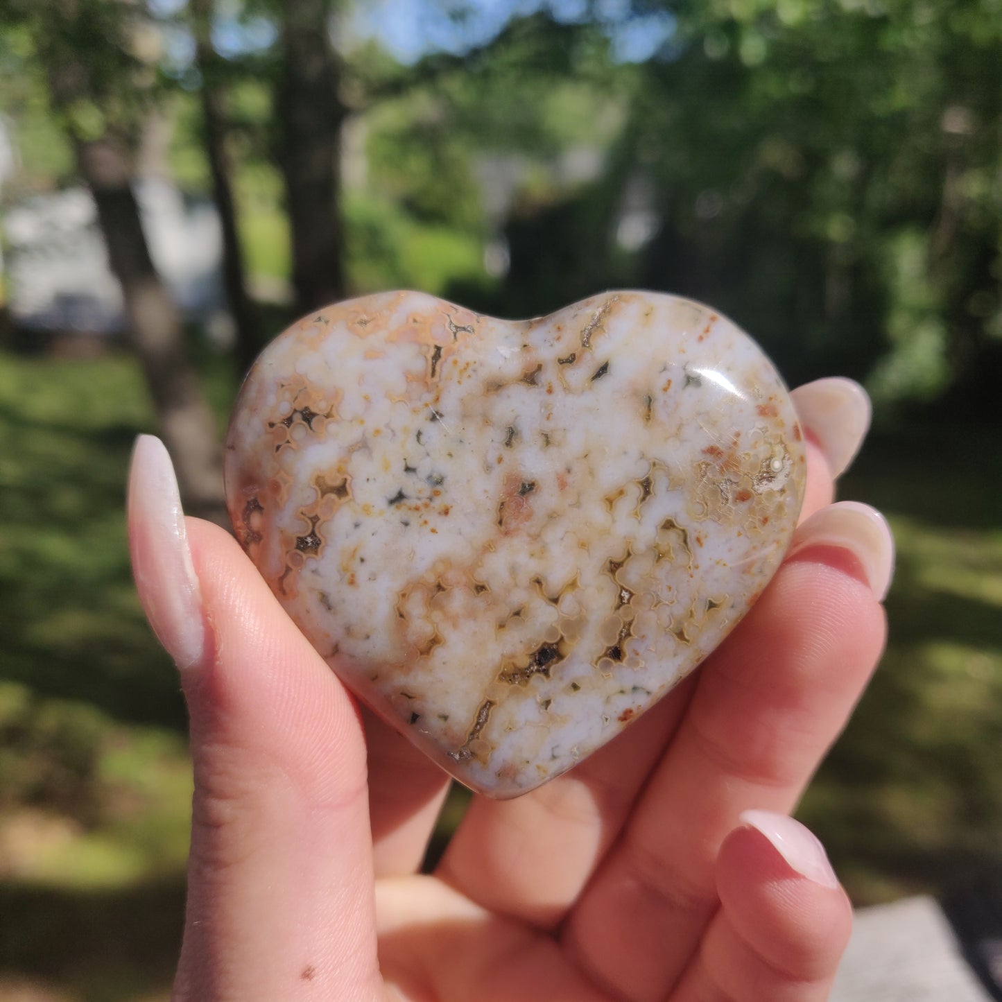 Ocean Jasper Heart (#1)
