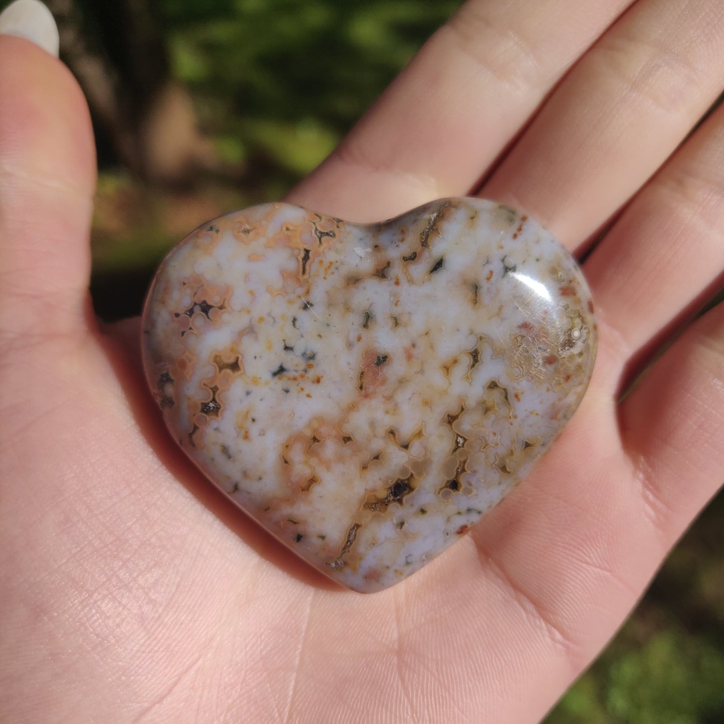 Ocean Jasper Heart (#1)