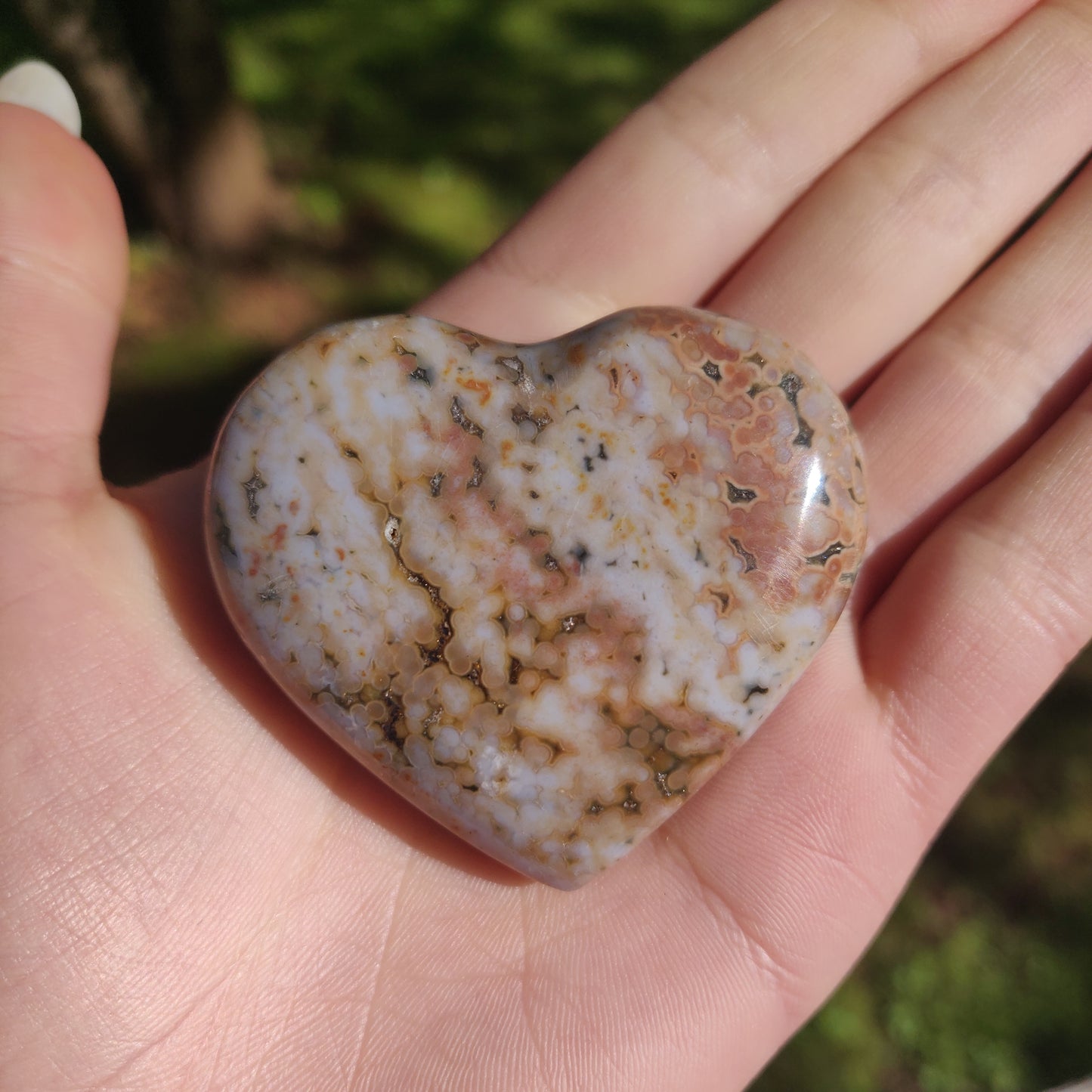 Ocean Jasper Heart (#1)