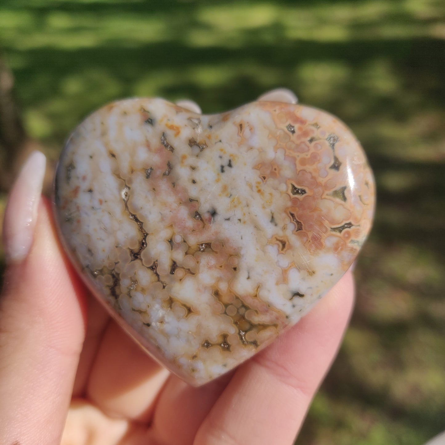 Ocean Jasper Heart (#1)