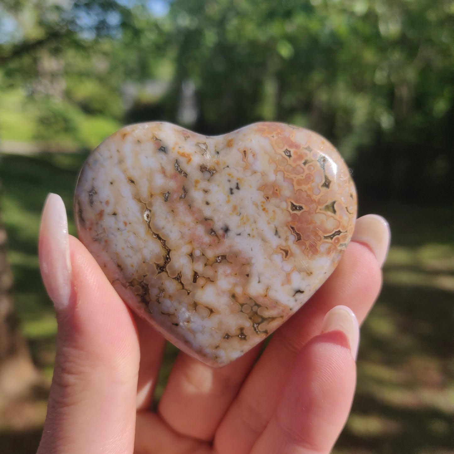 Ocean Jasper Heart (#1)