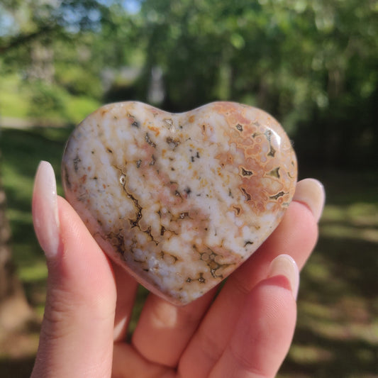 Ocean Jasper Heart (#1)