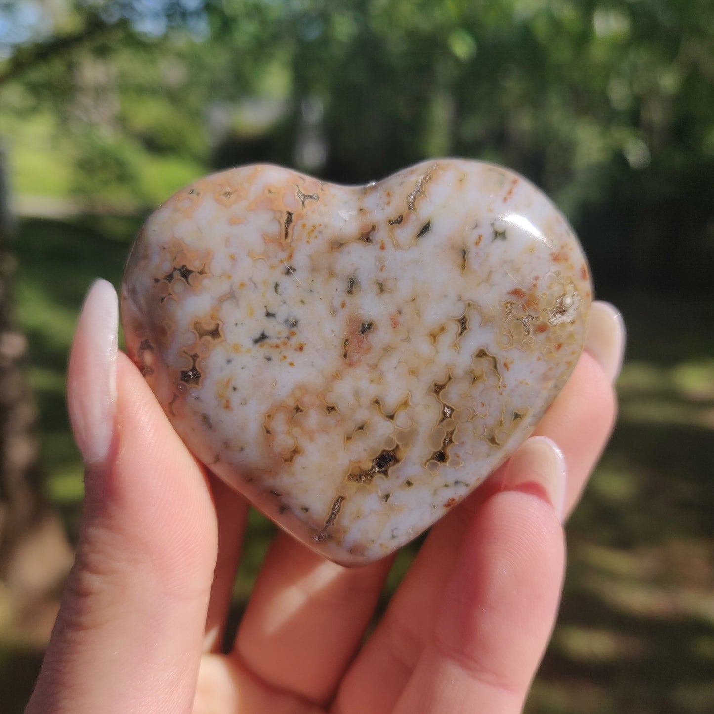 Ocean Jasper Heart (#1)