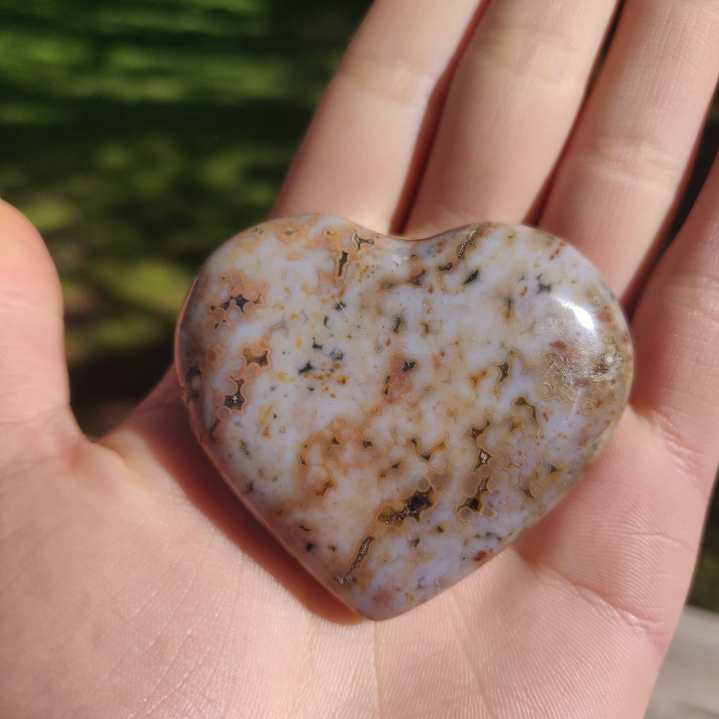 Ocean Jasper Heart (#1)
