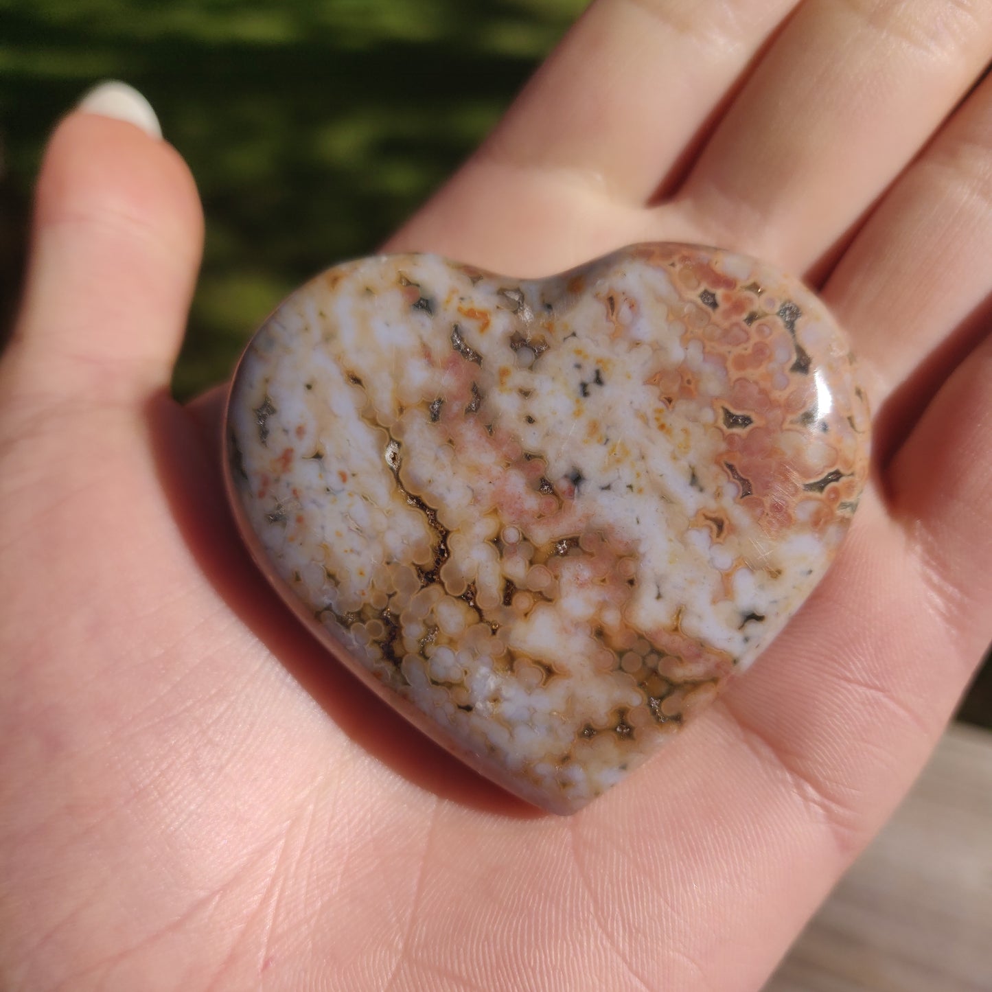 Ocean Jasper Heart (#1)