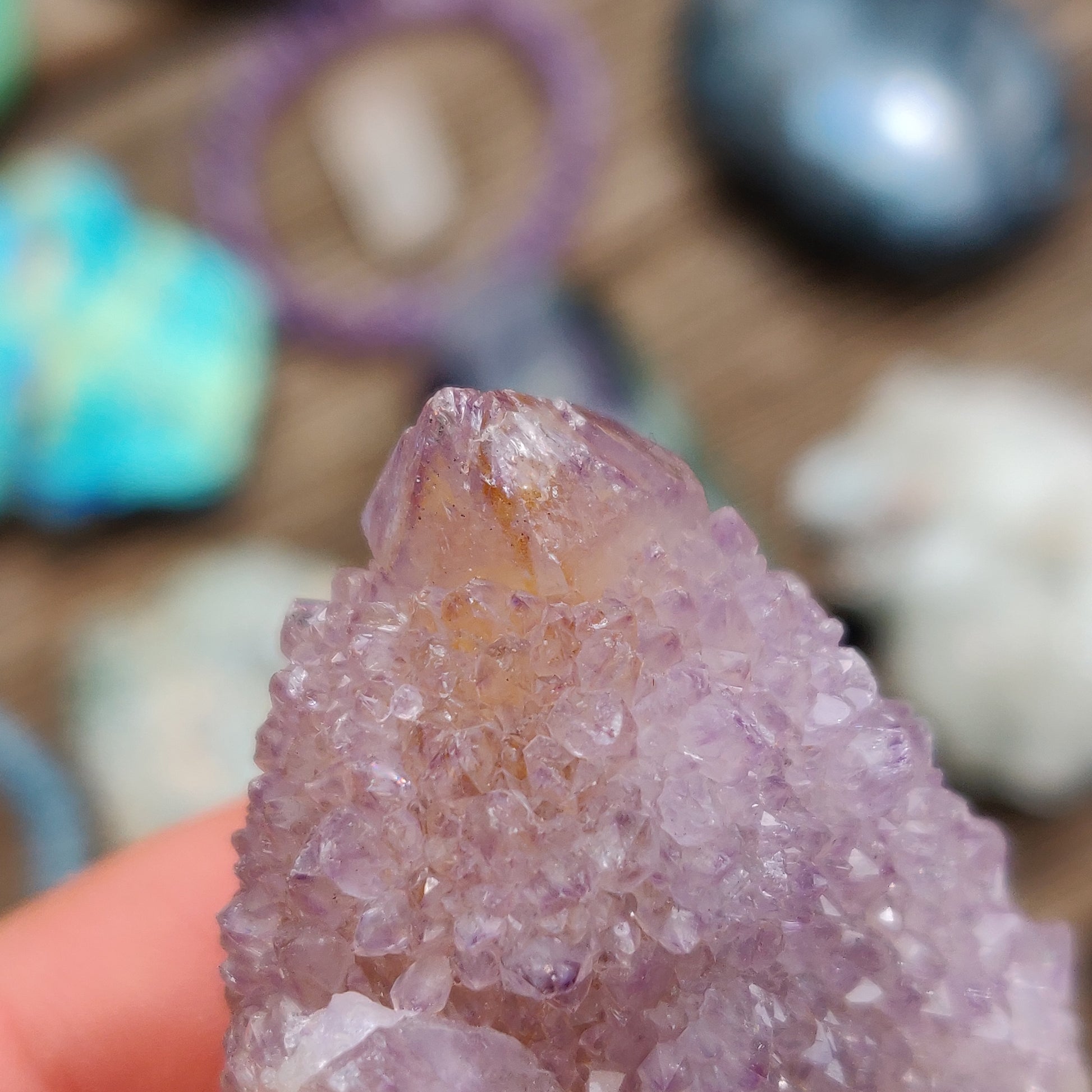 Amethyst Spirit Quartz Point, Amethyst Cactus Quartz (#1) - Simply Affinity