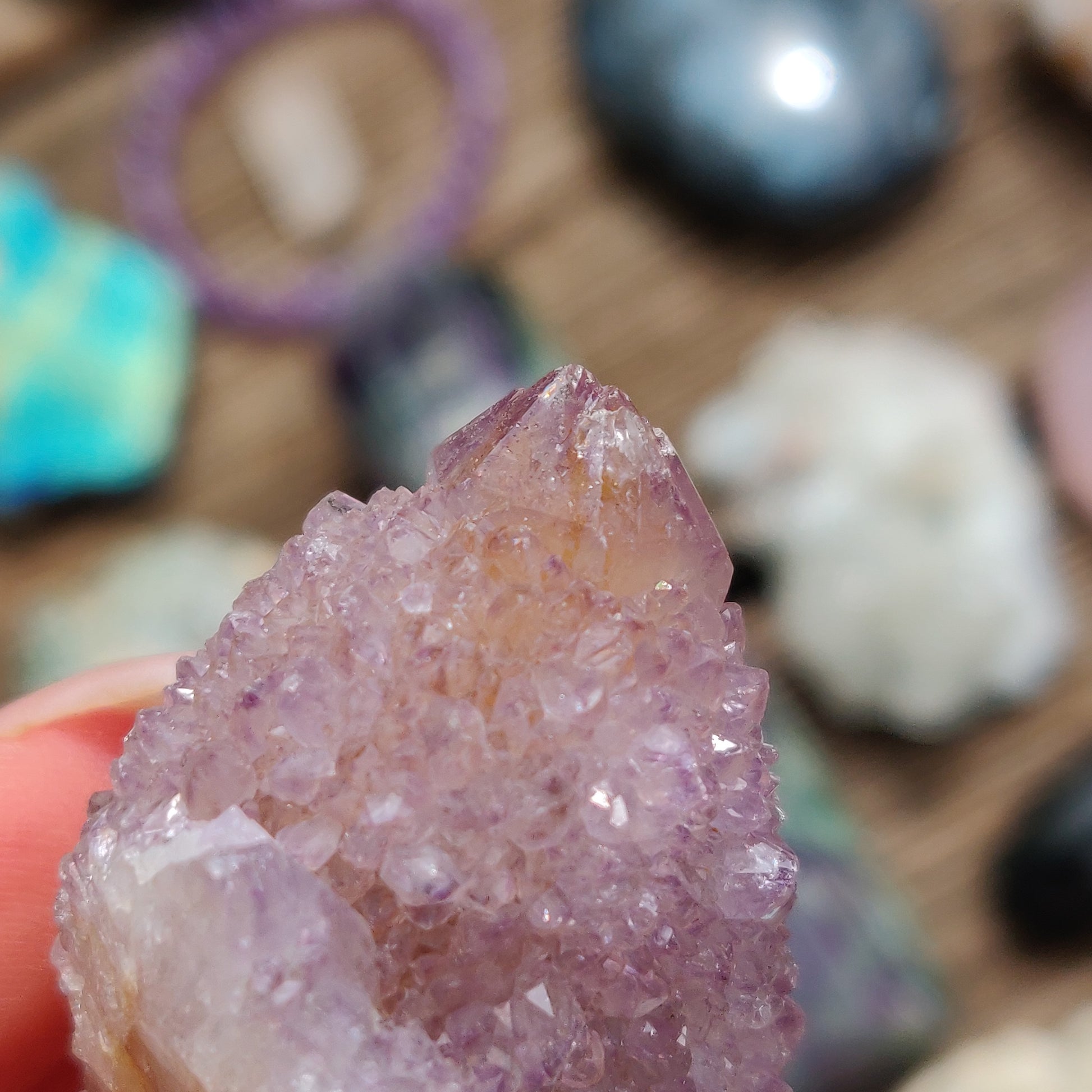 Amethyst Spirit Quartz Point, Amethyst Cactus Quartz (#1) - Simply Affinity
