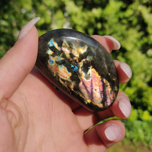 Labradorite Palm Stone (#57)