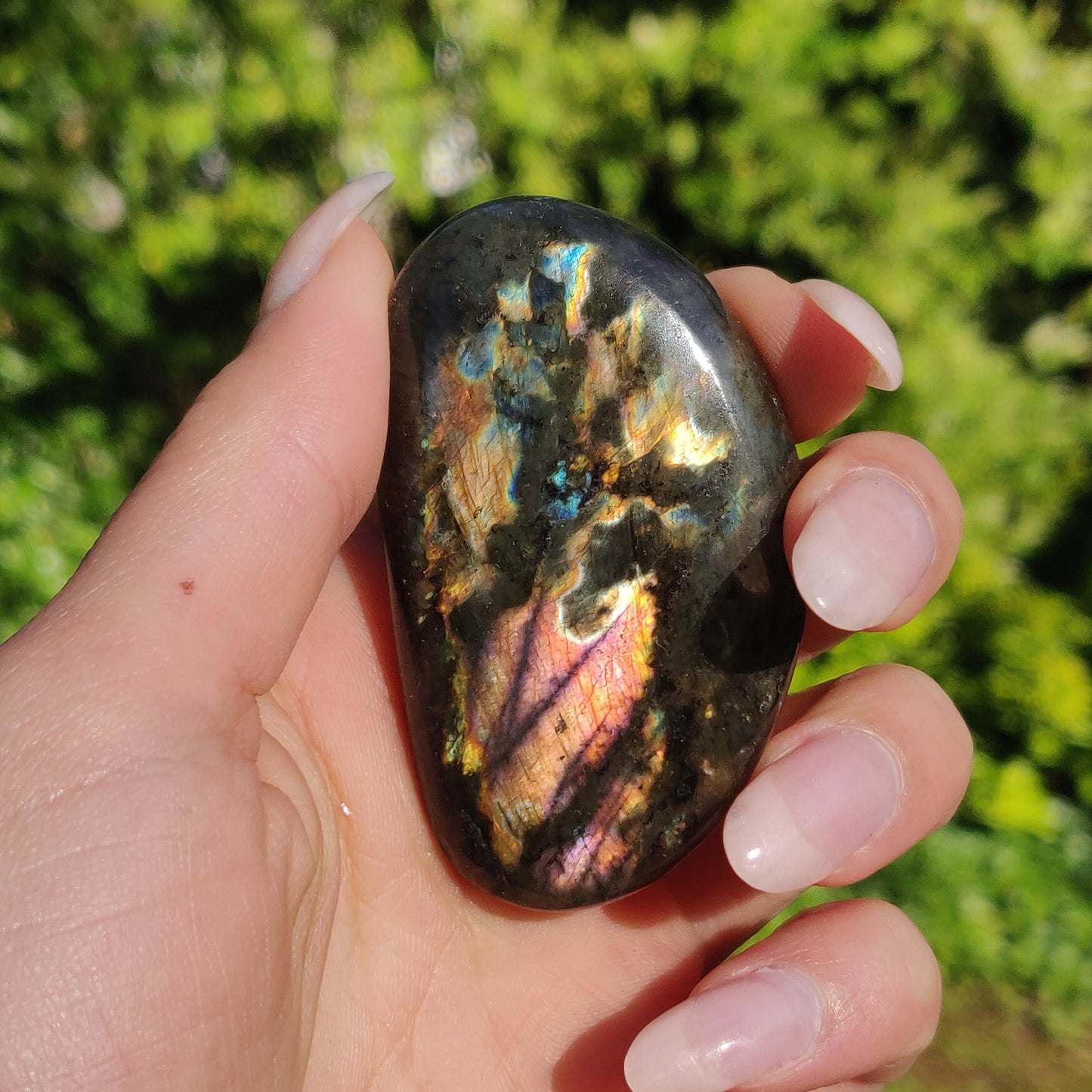 Labradorite Palm Stone (#57)