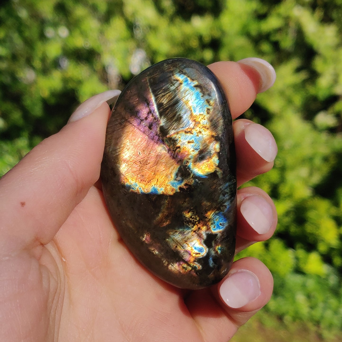 Labradorite Palm Stone (#57)