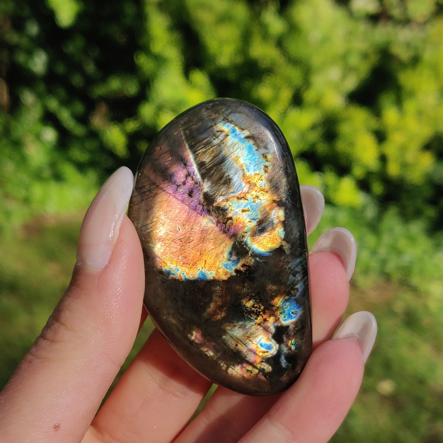 Labradorite Palm Stone (#57)