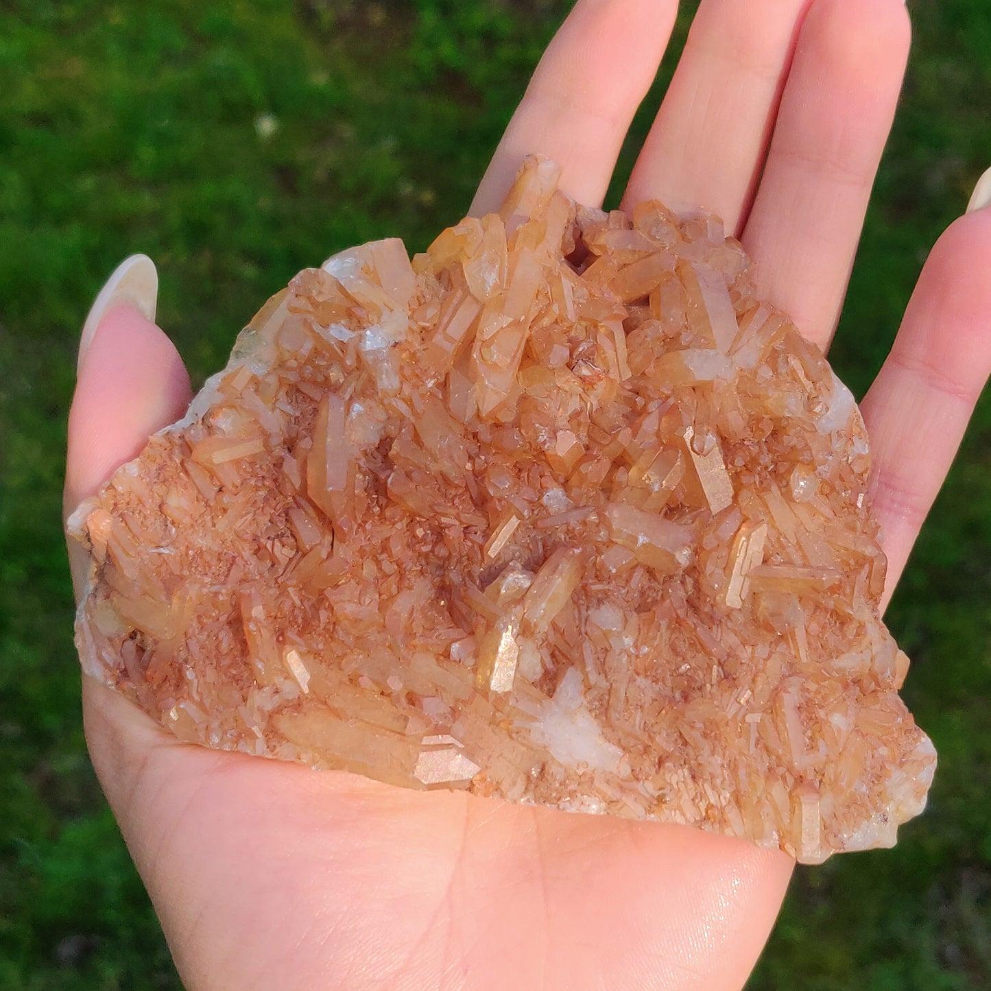 Tangerine Quartz Cluster (#1)